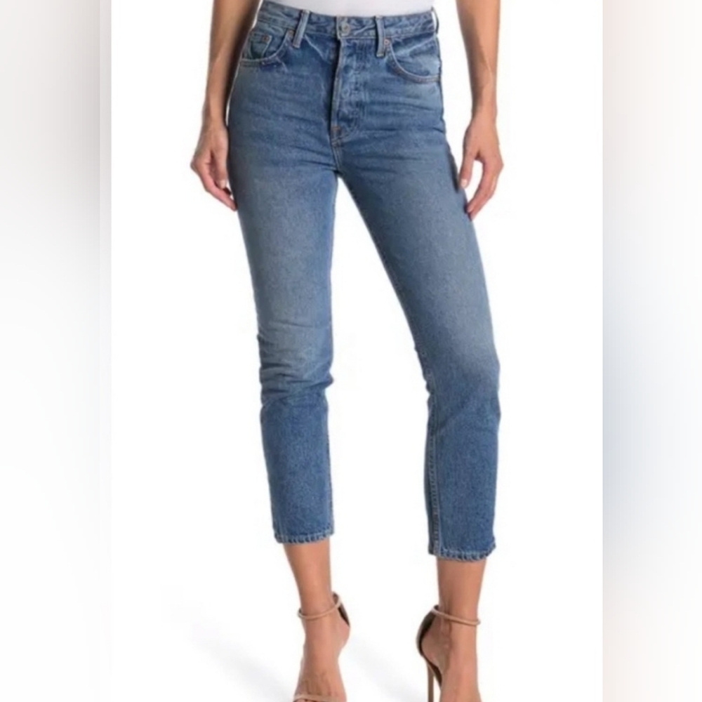 GRLFRND SIENNA Straight Leg Cropped Jeans SZ 28